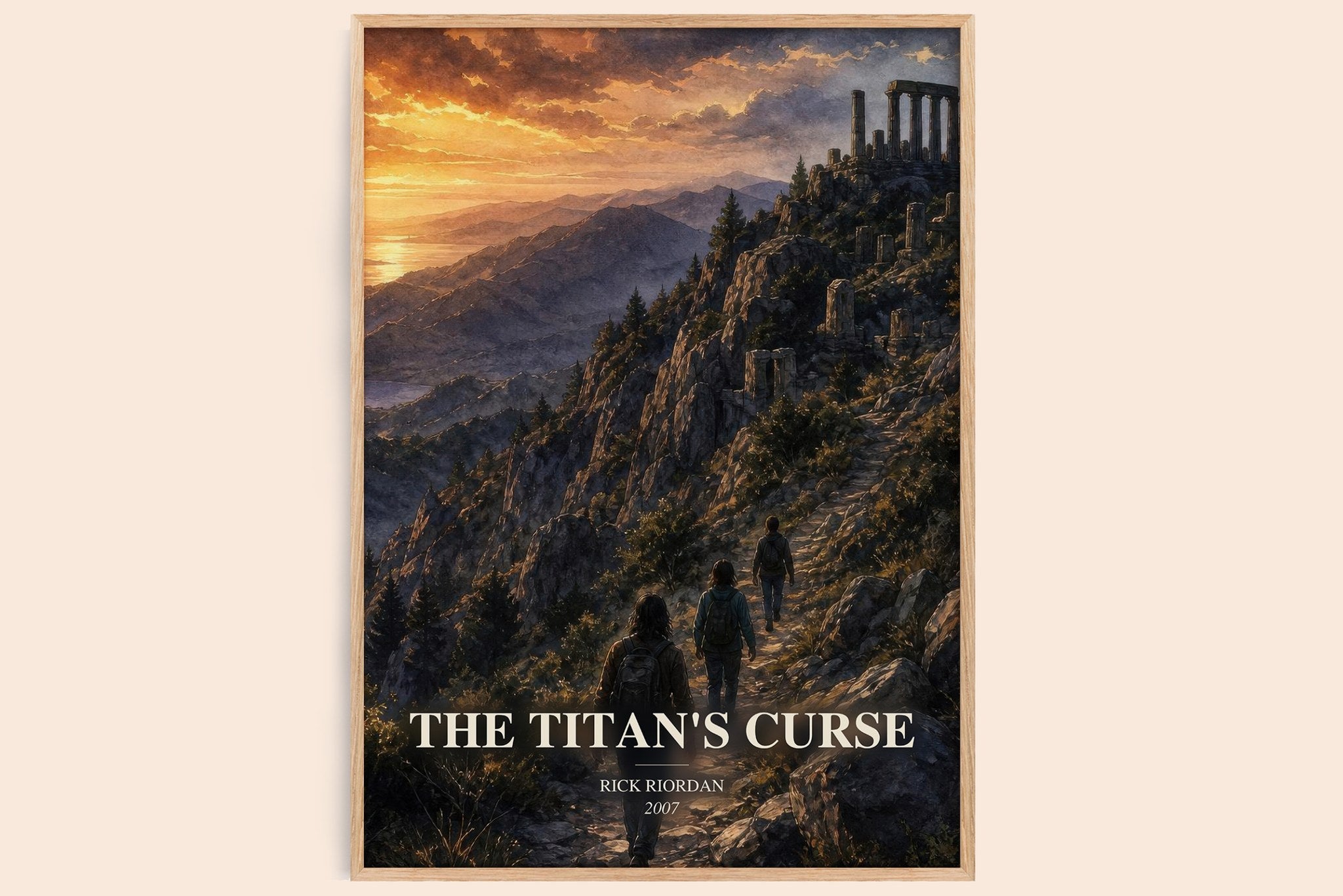 The Titan's Curse Book Watercolour Illustration by Rick Riordan
