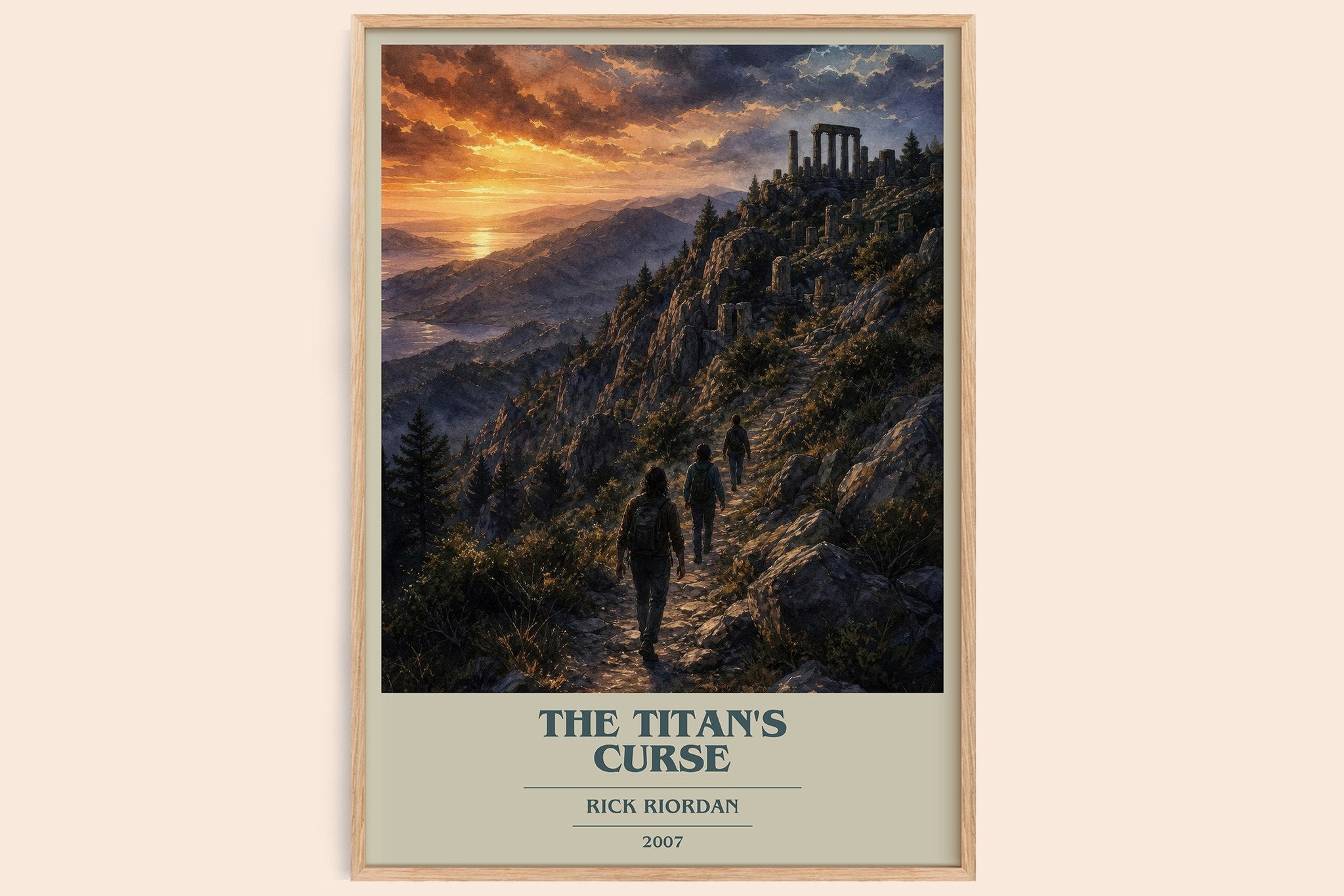 The Titan's Curse Book Cover Poster by Rick Riordan