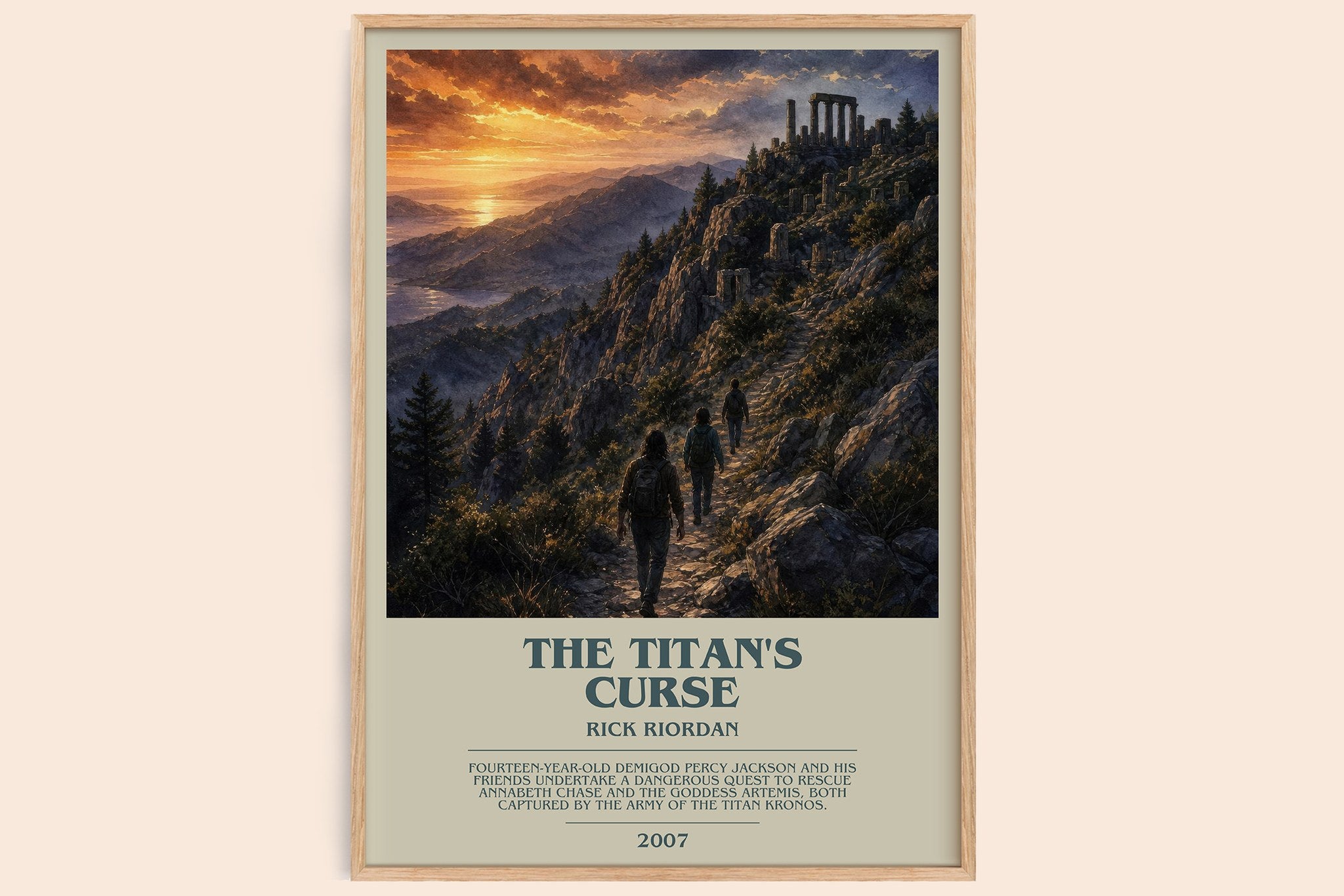 The Titan's Curse Bookish Wall Art by Rick Riordan