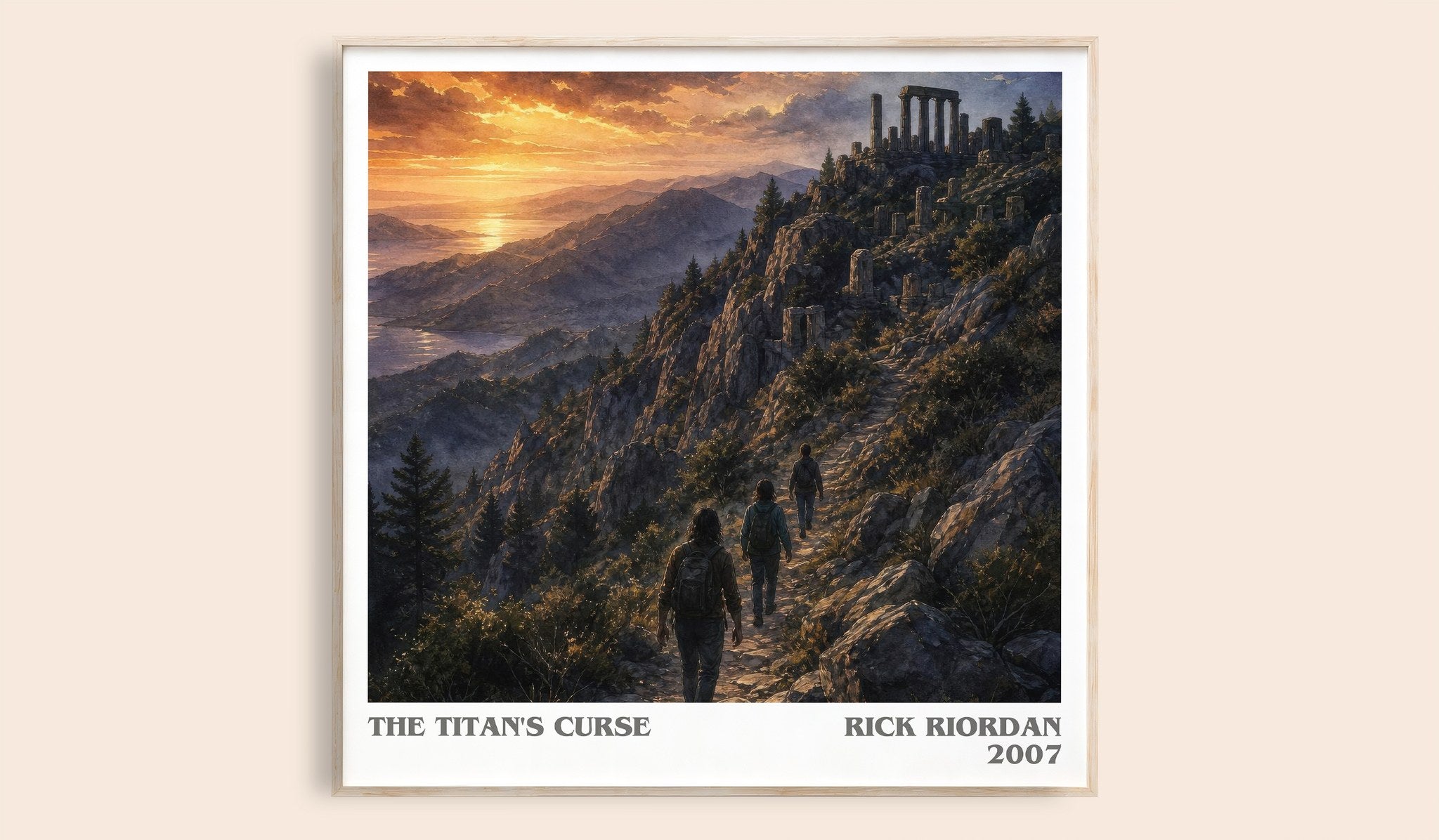 The Titan's Curse Literary Art Print by Rick Riordan
