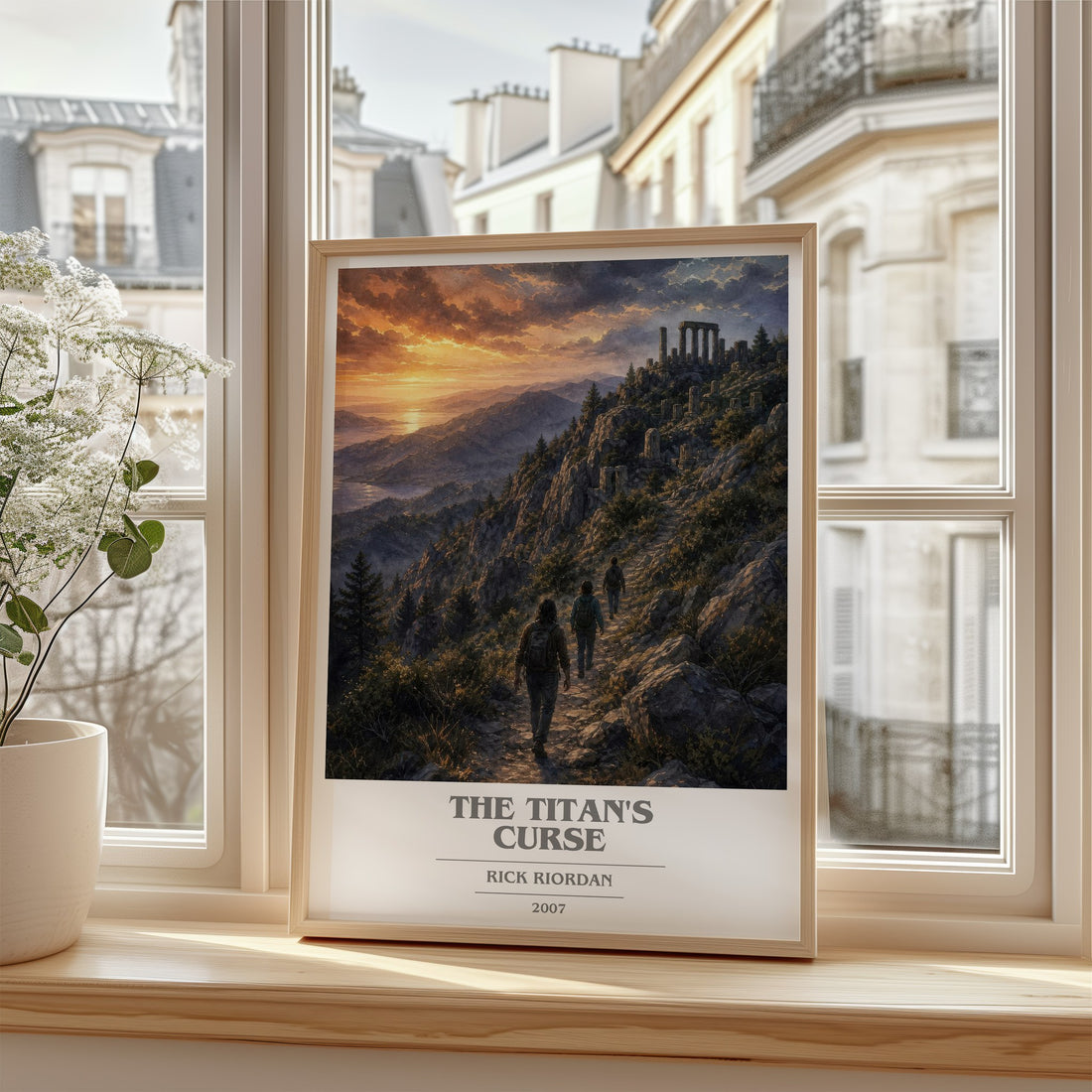 The Titan's Curse book cover poster colour and style options – Rick Riordan book art