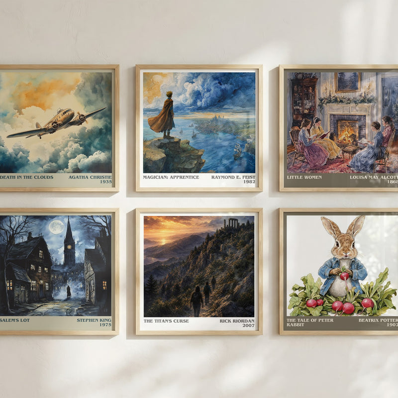 The Titan's Curse literary art print colour and style options – Rick Riordan book art