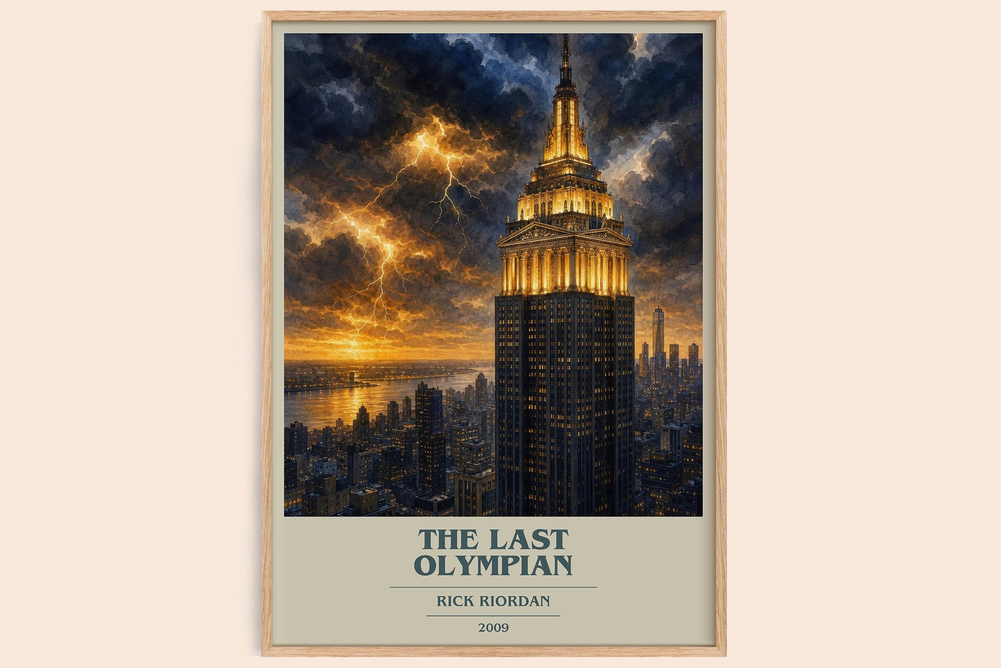 The Last Olympian Book Cover Poster by Rick Riordan
