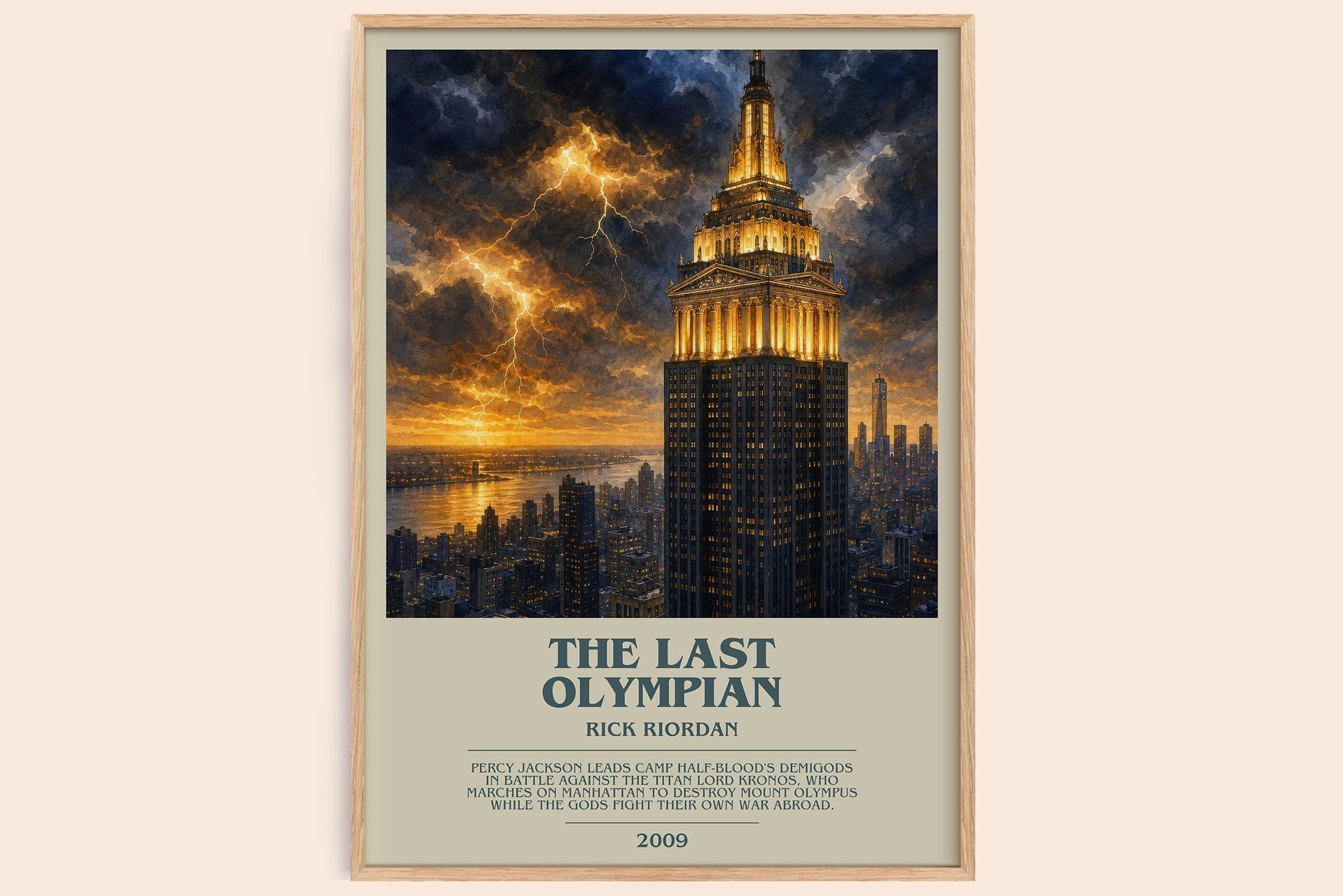 The Last Olympian Bookish Wall Art by Rick Riordan