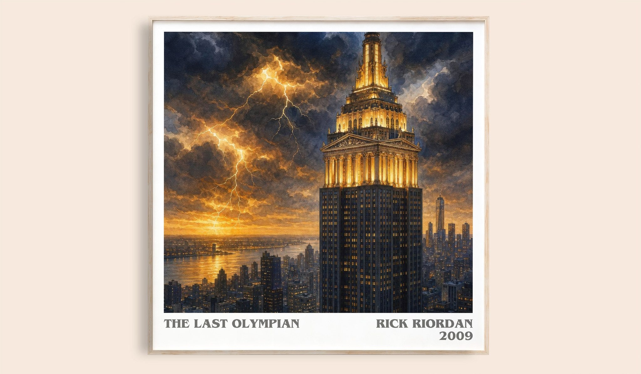 The Last Olympian Literary Art Print by Rick Riordan
