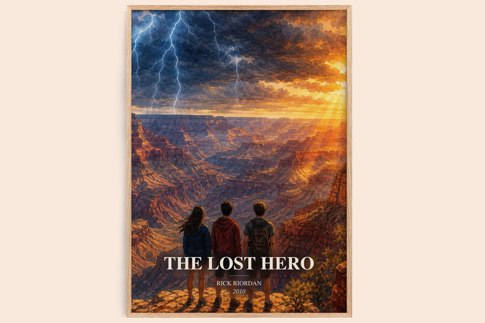 The Lost Hero Book Watercolour Illustration by Rick Riordan