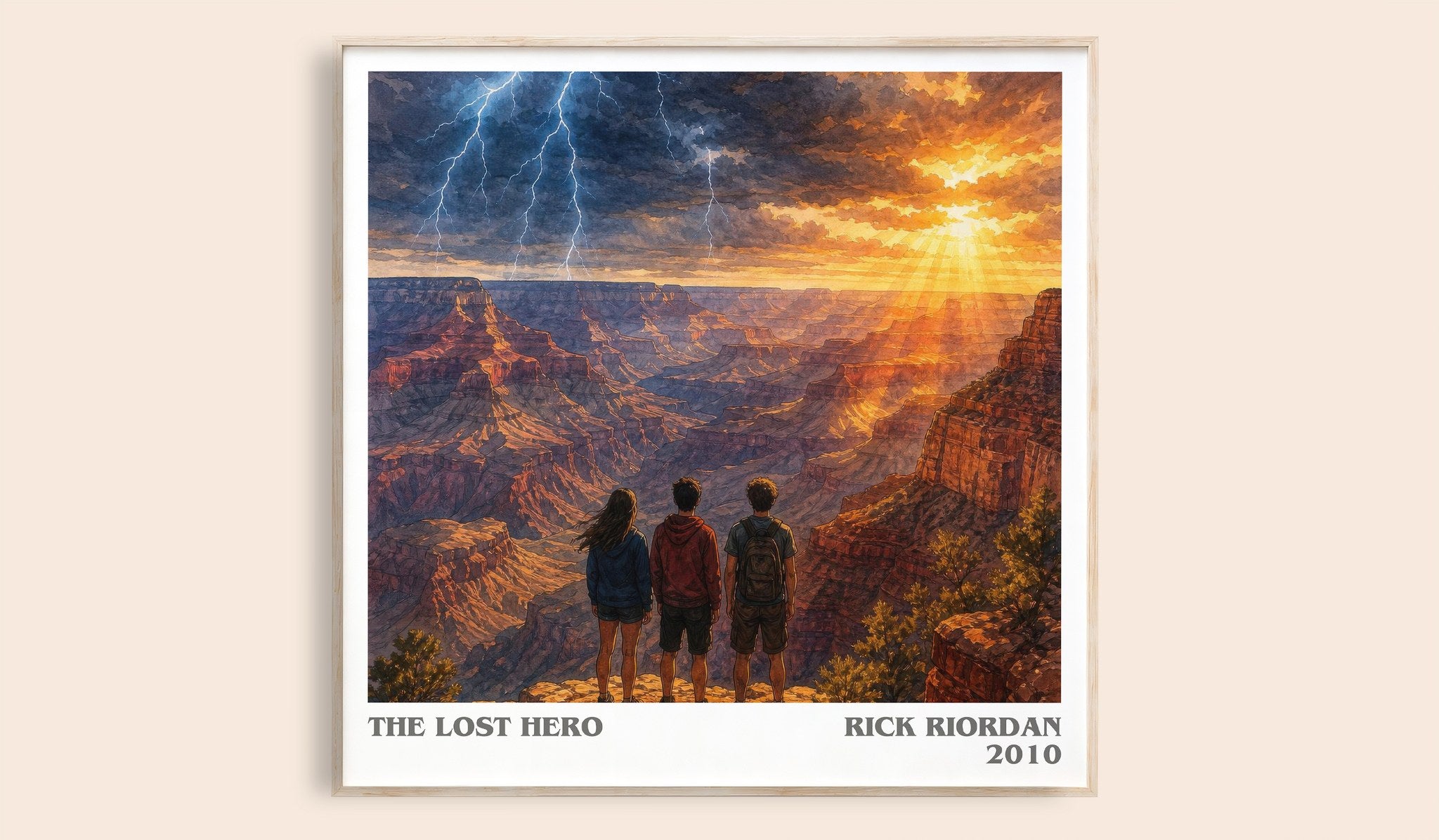The Lost Hero Literary Art Print by Rick Riordan