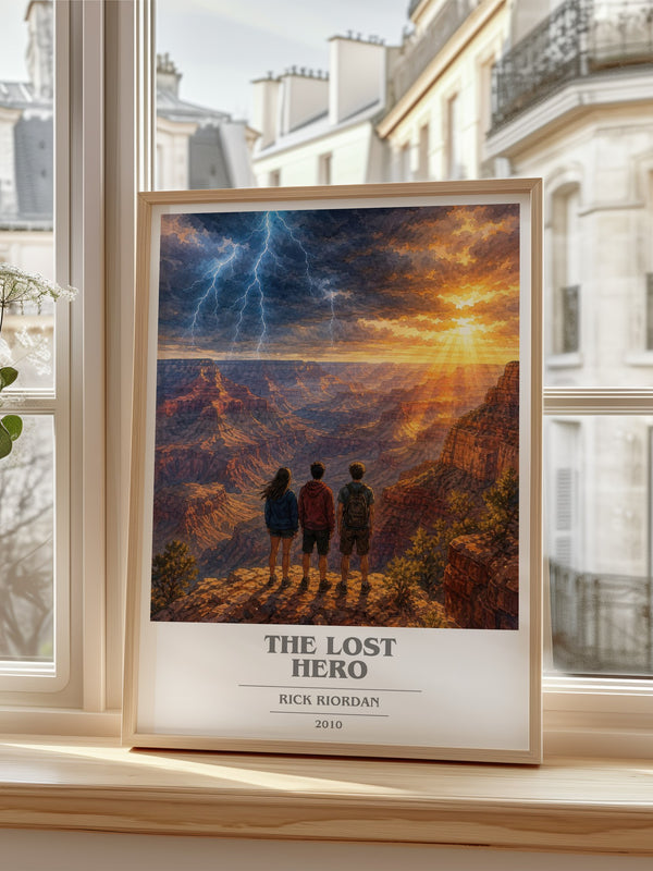 The Lost Hero book cover poster colour and style options – Rick Riordan book art