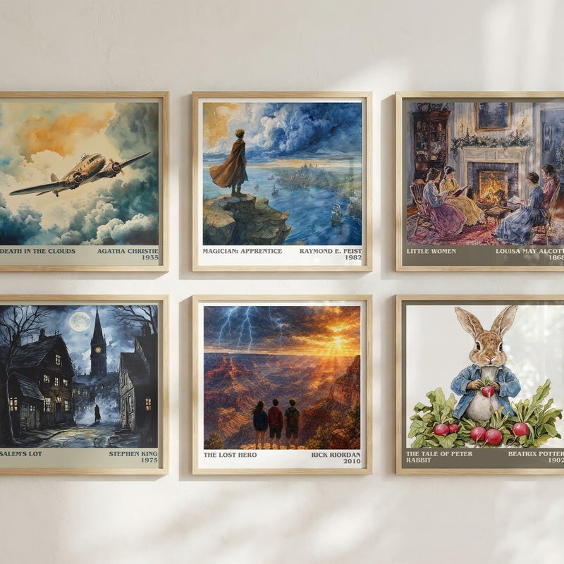 The Lost Hero literary art print colour and style options – Rick Riordan book art