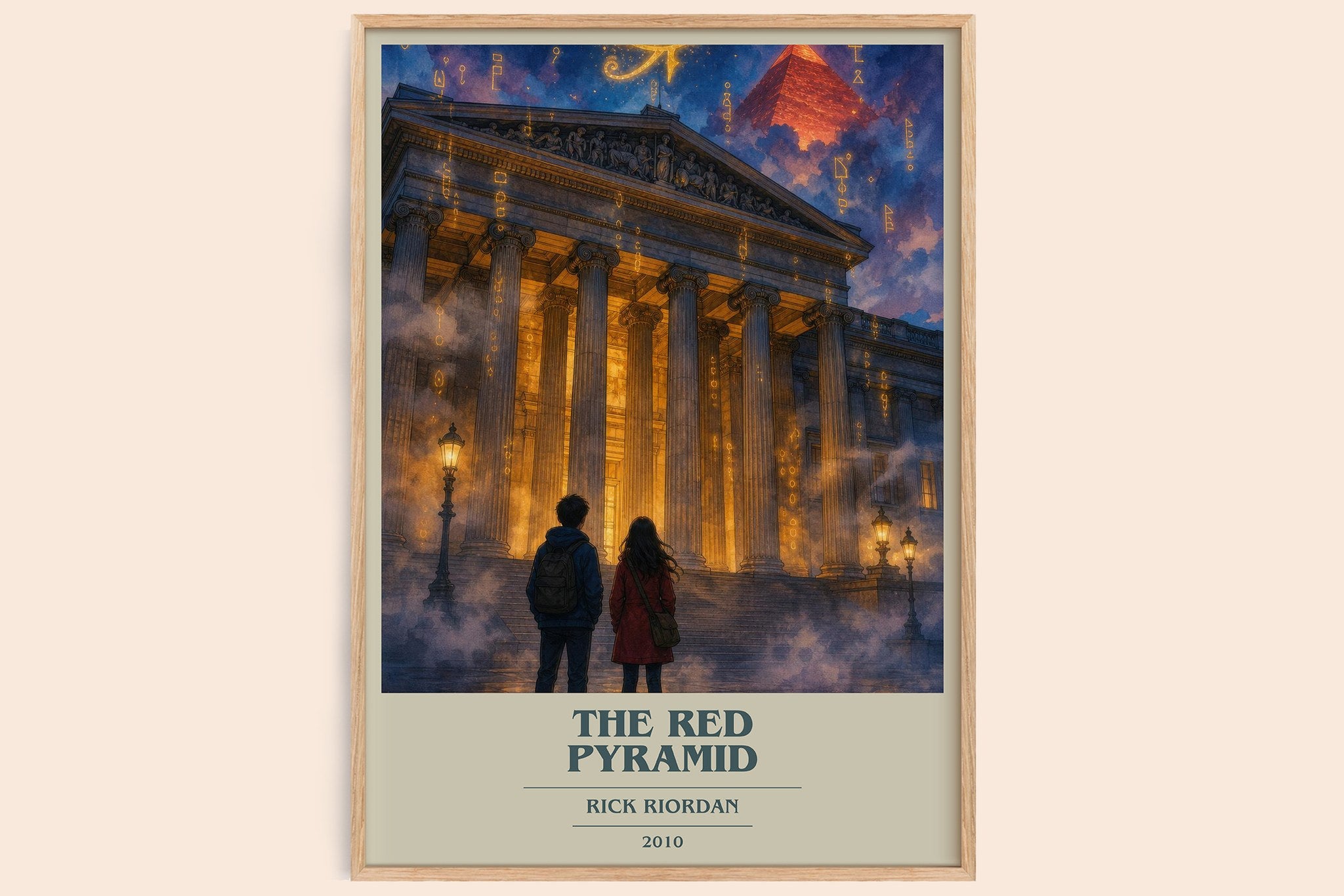The Red Pyramid Book Cover Poster by Rick Riordan