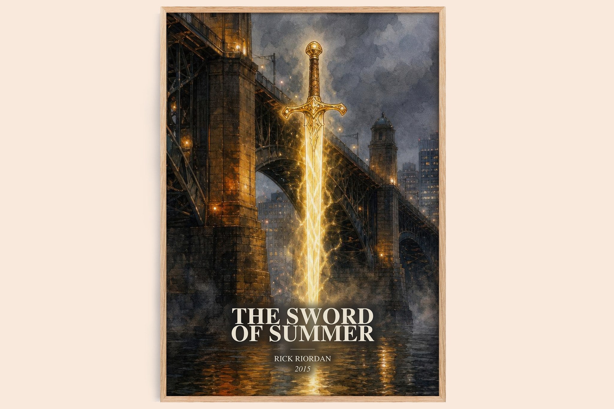 The Sword of Summer Book Watercolour Illustration by Rick Riordan