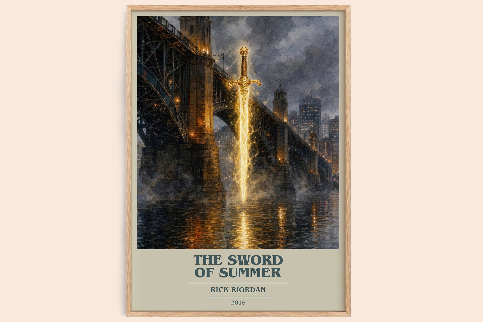 The Sword of Summer Book Cover Poster by Rick Riordan