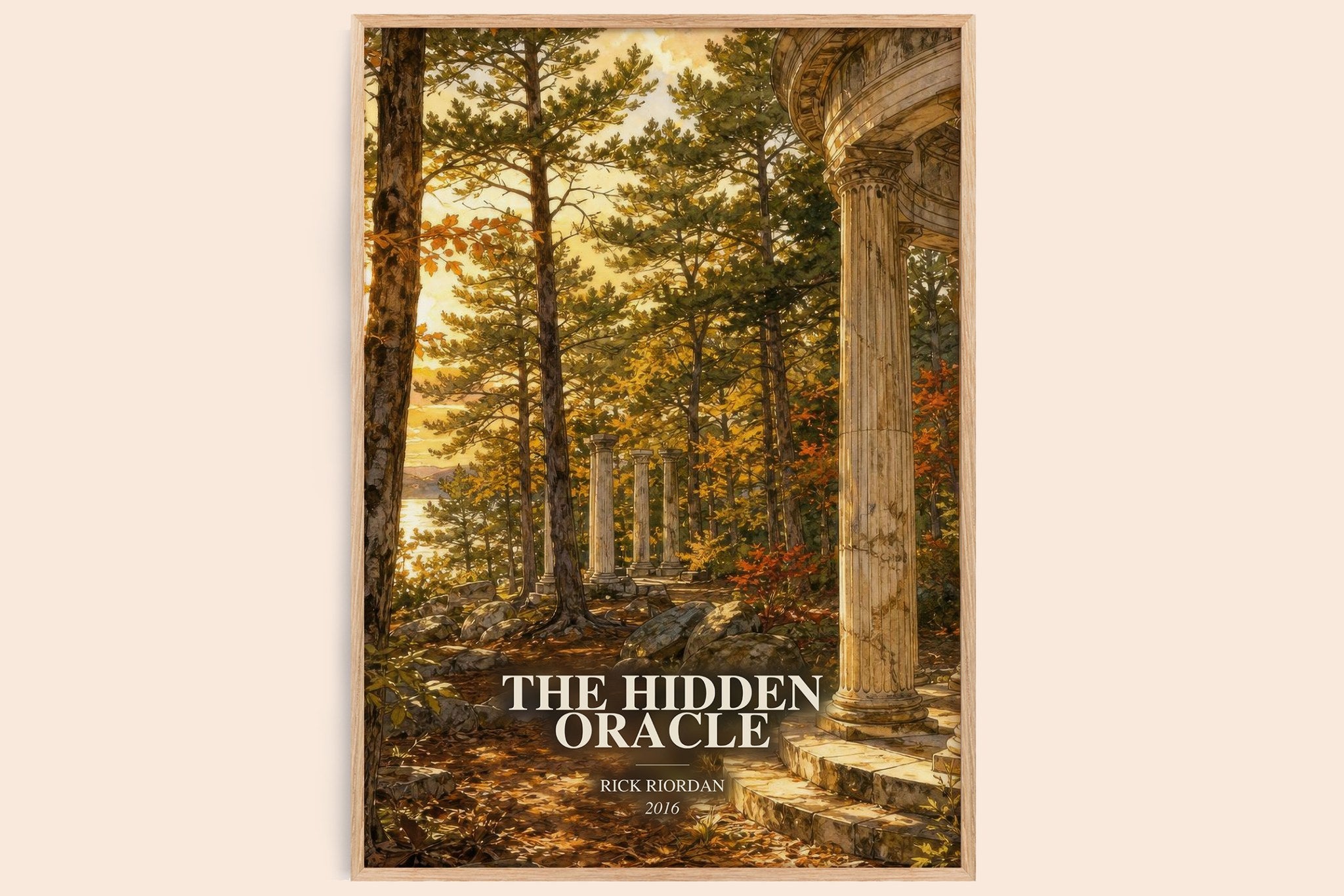 The Hidden Oracle Book Watercolour Illustration by Rick Riordan