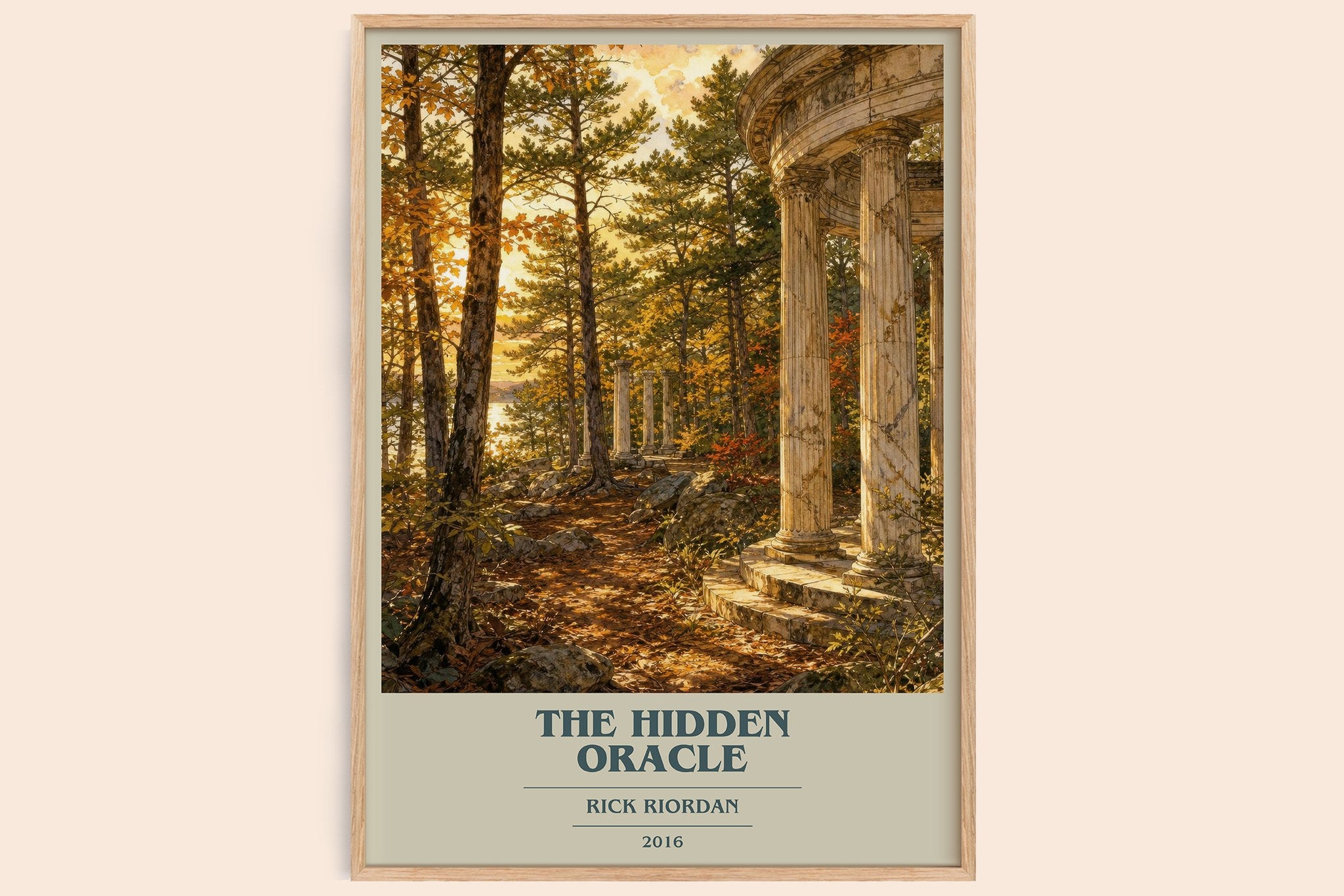 The Hidden Oracle Book Cover Poster by Rick Riordan