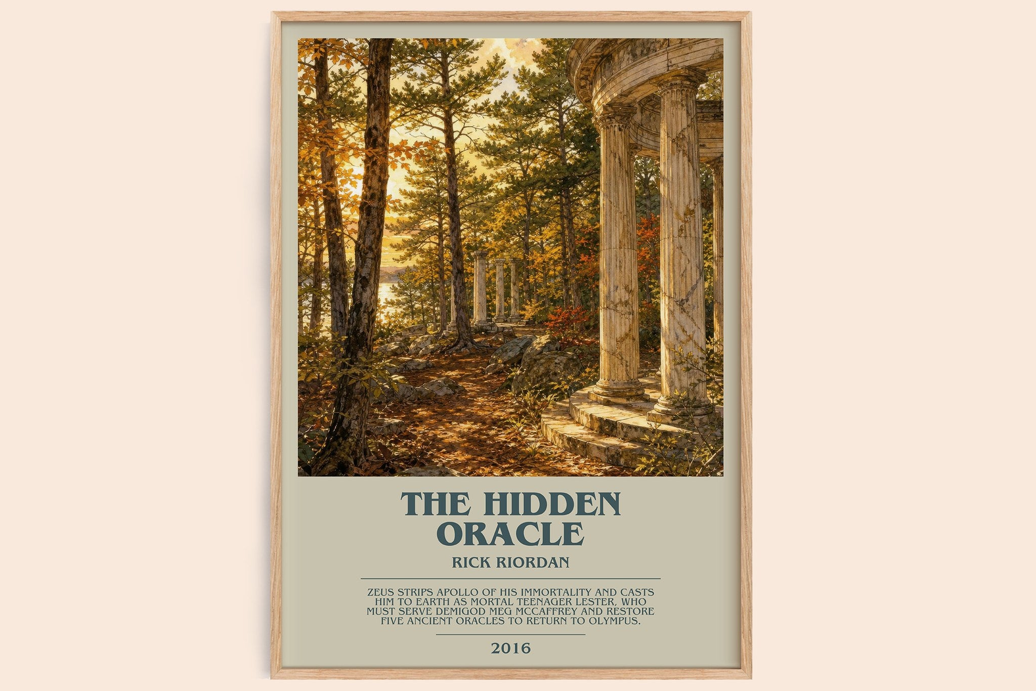 The Hidden Oracle Bookish Wall Art by Rick Riordan