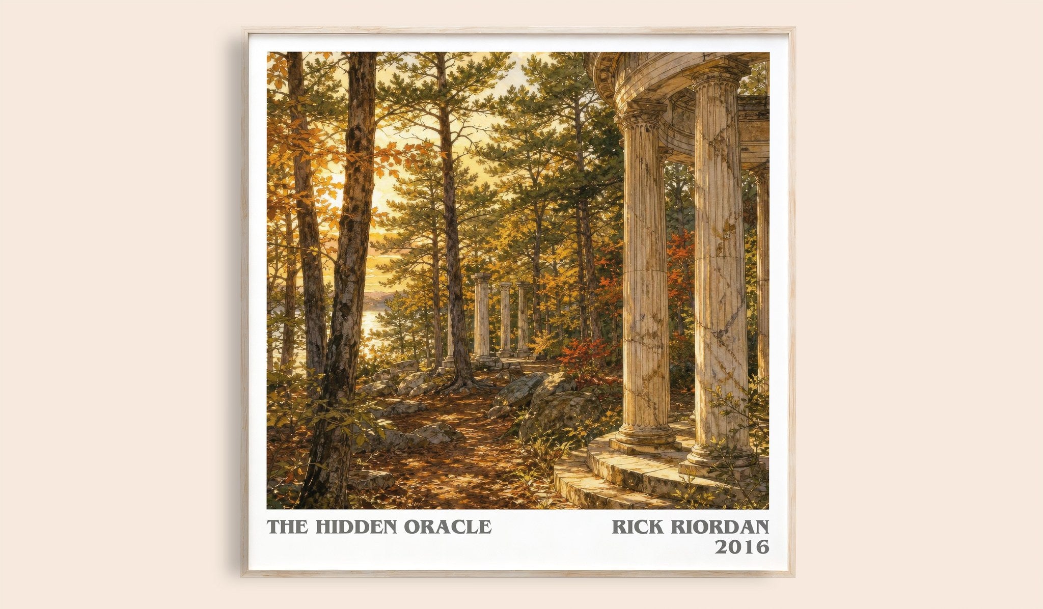 The Hidden Oracle Literary Art Print by Rick Riordan