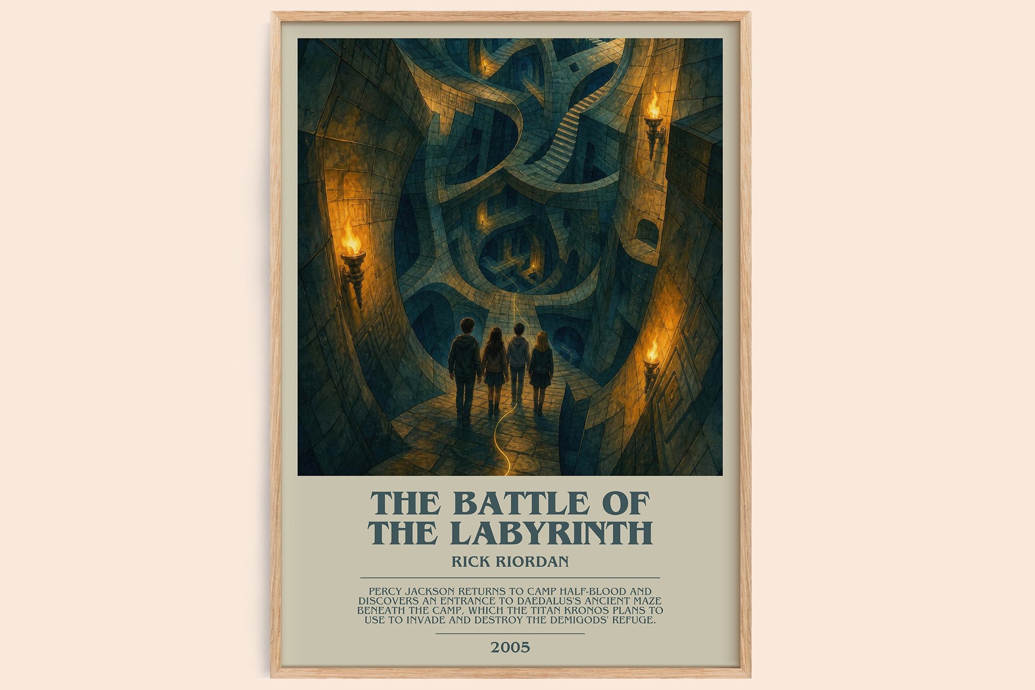 The Battle of the Labyrinth Bookish Wall Art by Rick Riordan