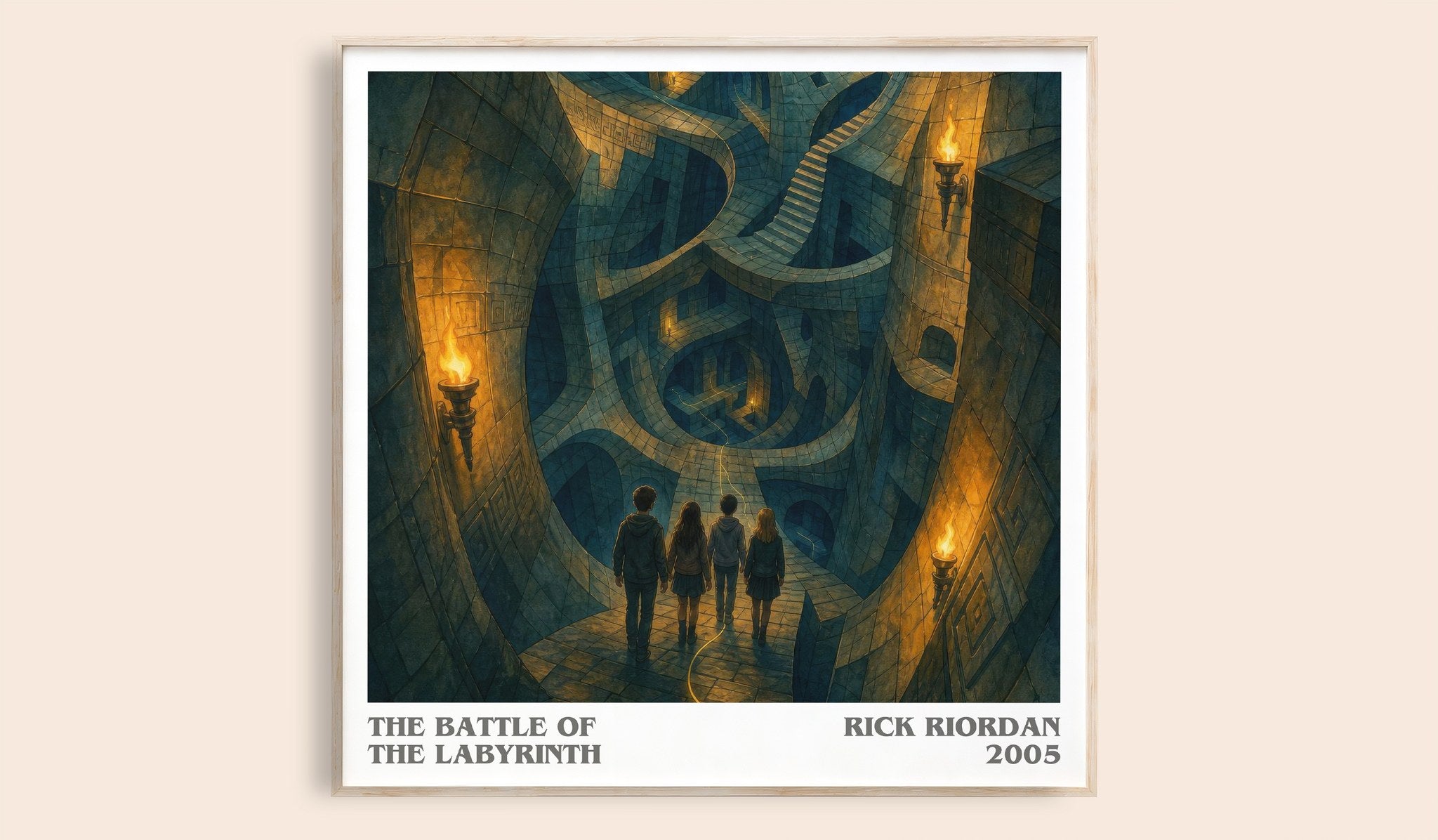 The Battle of the Labyrinth Literary Art Print by Rick Riordan