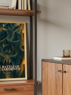The Battle of the Labyrinth book watercolour illustration paper finish options – matte satin gloss