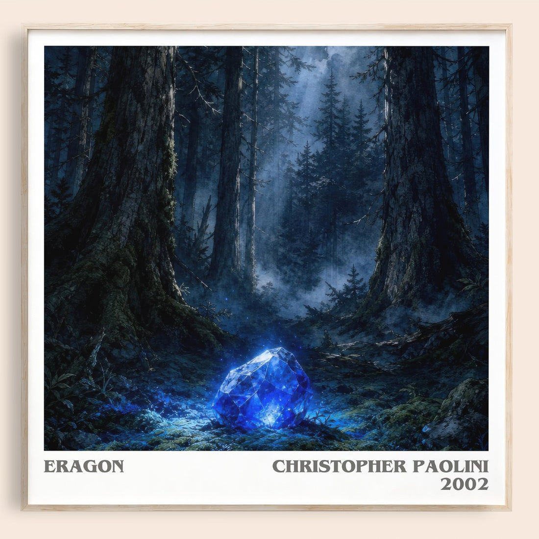 Eragon literary book poster by Christopher Paolini – framed literary art print