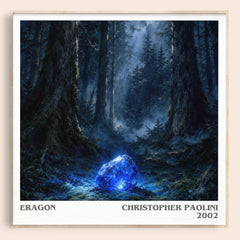 Eragon literary book poster by Christopher Paolini – framed literary art print