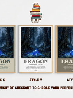 Eragon bookish print in frame leaning in hallway – fantasy wall art