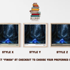 Eragon literary print in frame leaning in hallway – fantasy wall art