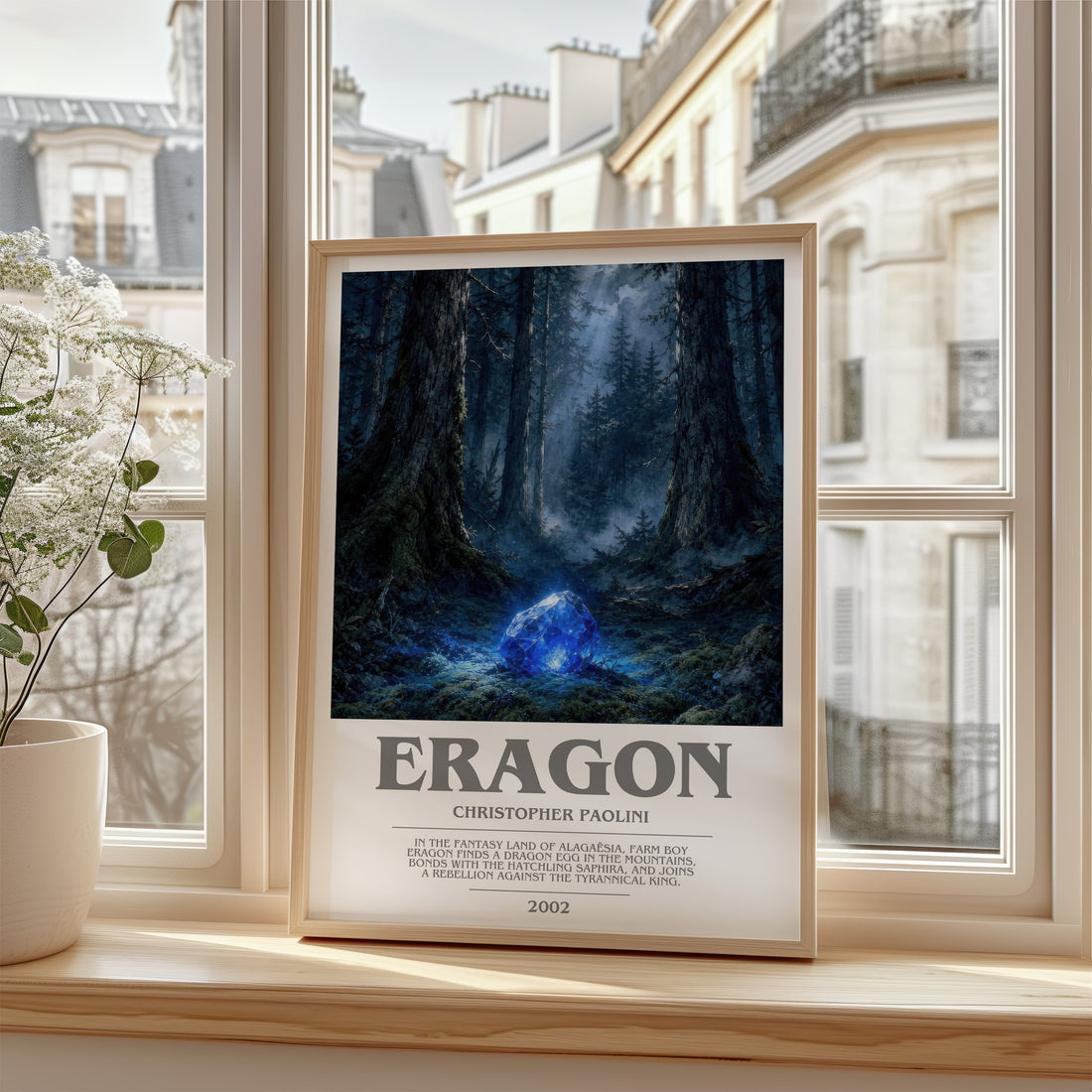 Eragon bookish poster colour and style options – Christopher Paolini book art