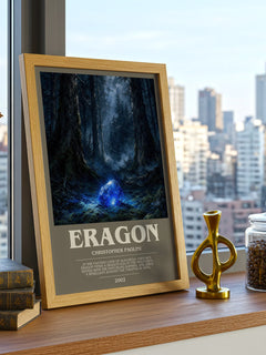 Eragon bookish print framed by window – literary home decor
