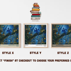 Eldest literary print in frame leaning in hallway – fantasy wall art