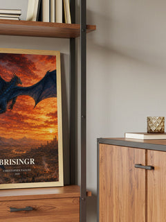 Brisingr book watercolour illustration paper finish options – matte satin gloss