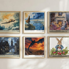 Brisingr literary art print colour and style options – Christopher Paolini book art