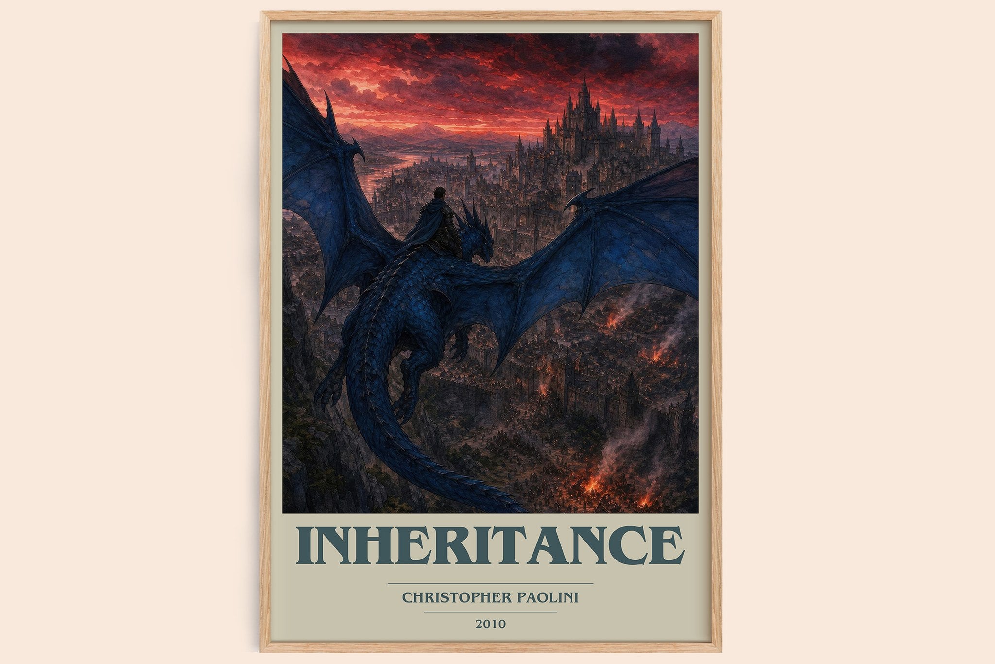 Inheritance Book Cover Poster by Christopher Paolini