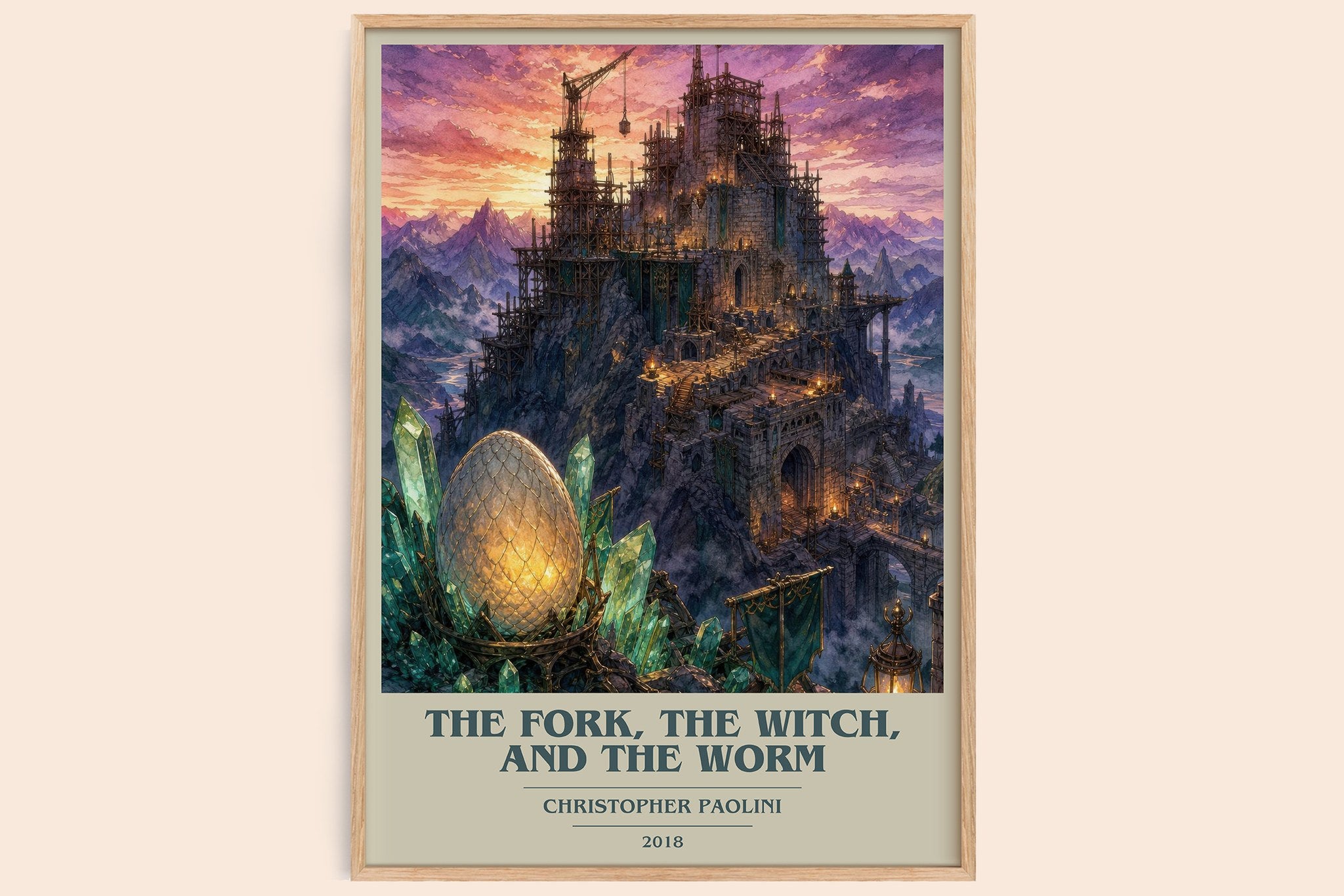 Fork, the Witch, and the Worm Book Cover Poster by Christopher Paolini
