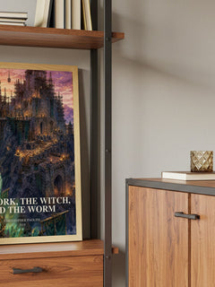 The Fork, the Witch, and the Worm book watercolour illustration paper finish options – matte satin gloss