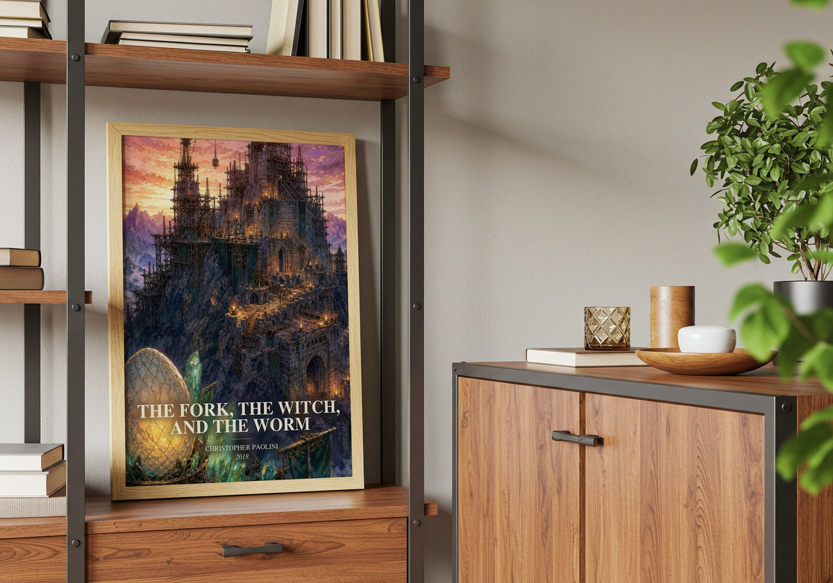 The Fork, the Witch, and the Worm book watercolour illustration paper finish options – matte satin gloss