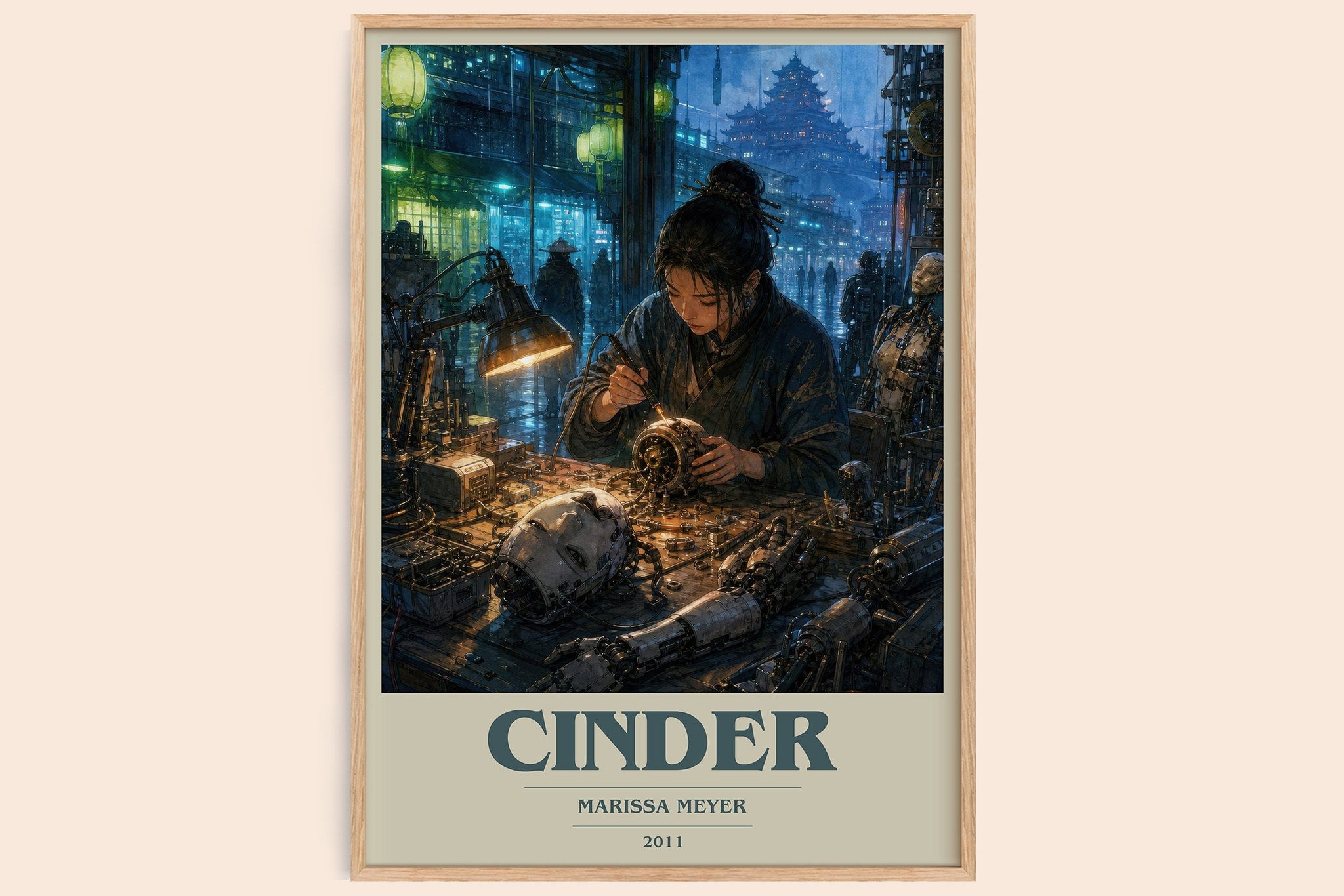 Cinder Book Cover Poster by Marissa Meyer