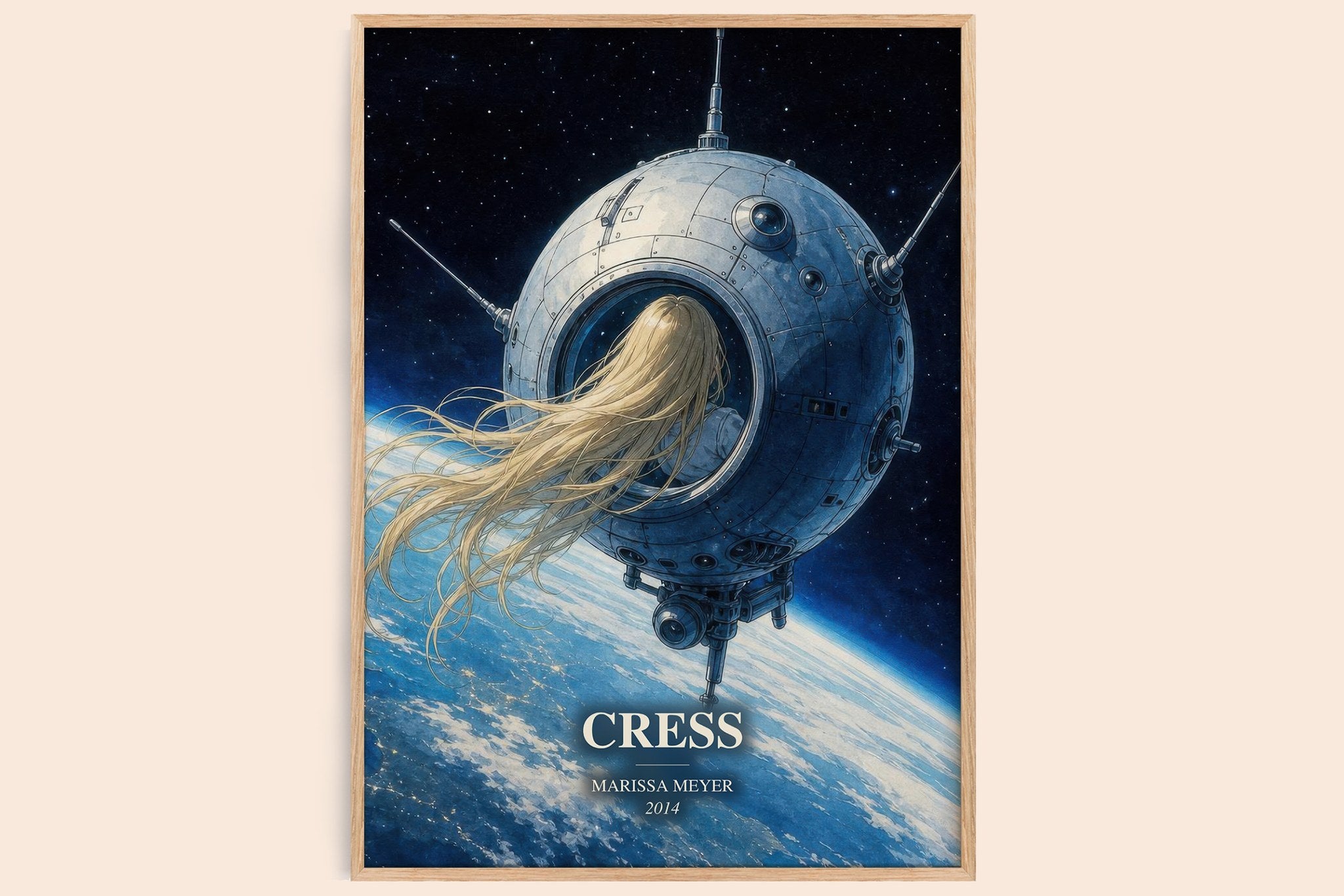 Cress Book Watercolour Illustration by Marissa Meyer