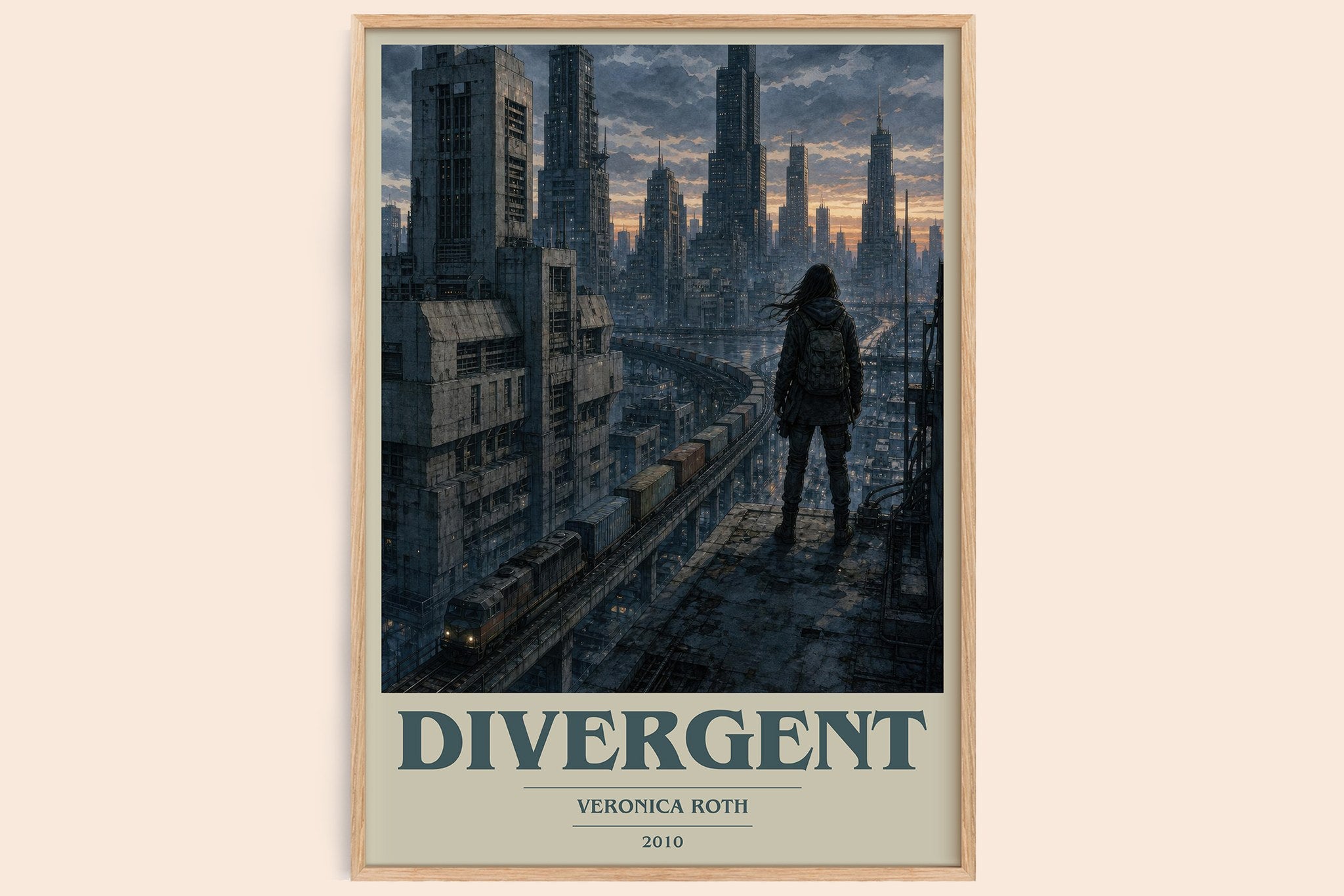 Divergent Book Cover Poster by Veronica Roth