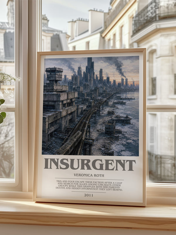 Insurgent bookish poster colour and style options – Veronica Roth book art