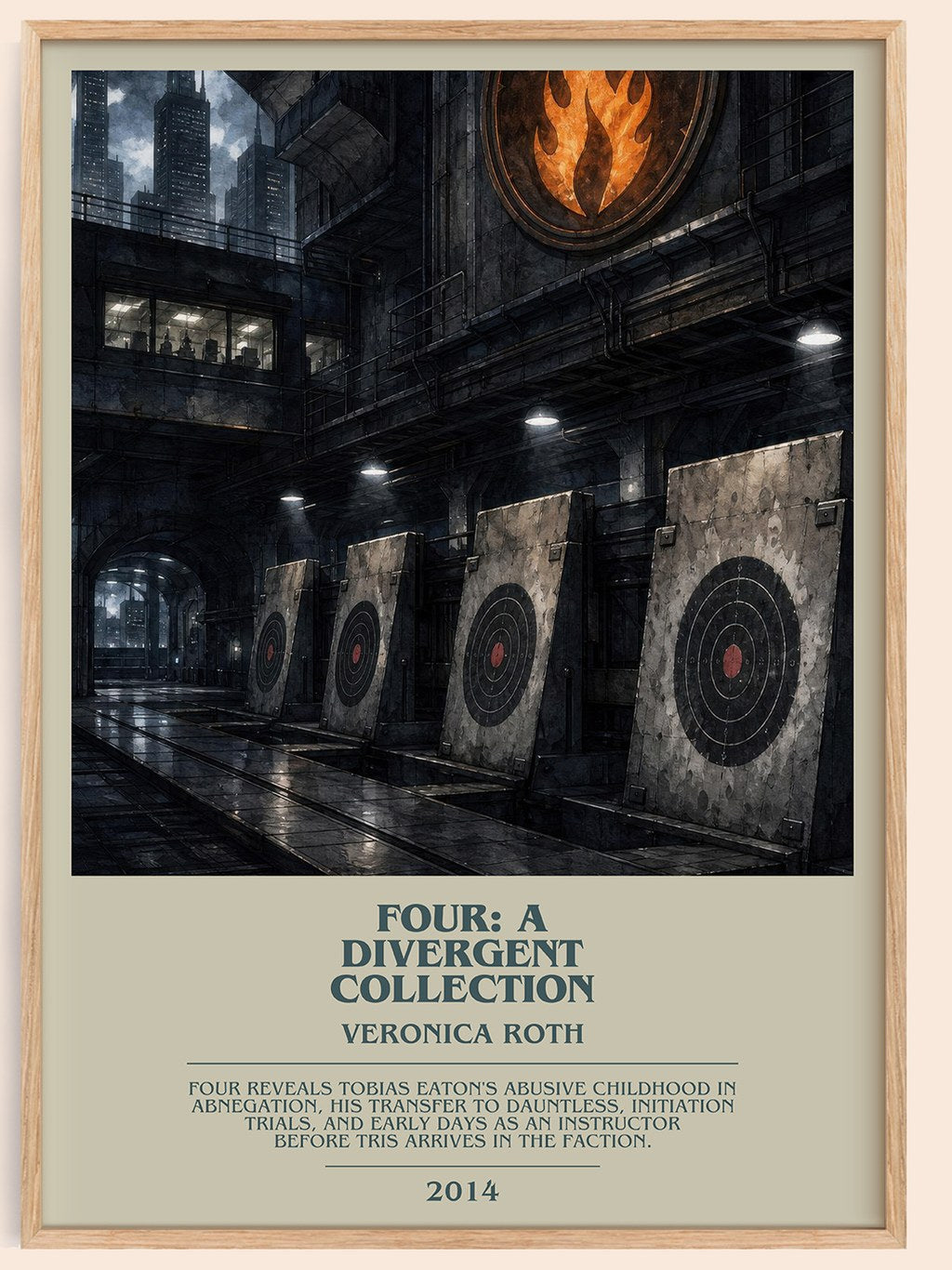 Four: A Divergent Collection bookish book poster by Veronica Roth – framed literary art print