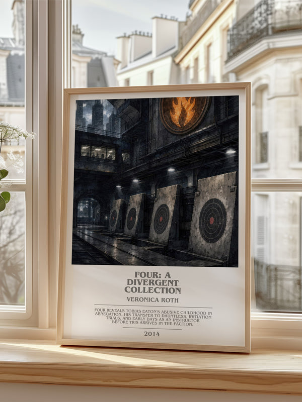 Four: A Divergent Collection bookish poster colour and style options – Veronica Roth book art
