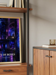 City of Bones book watercolour illustration paper finish options – matte satin gloss