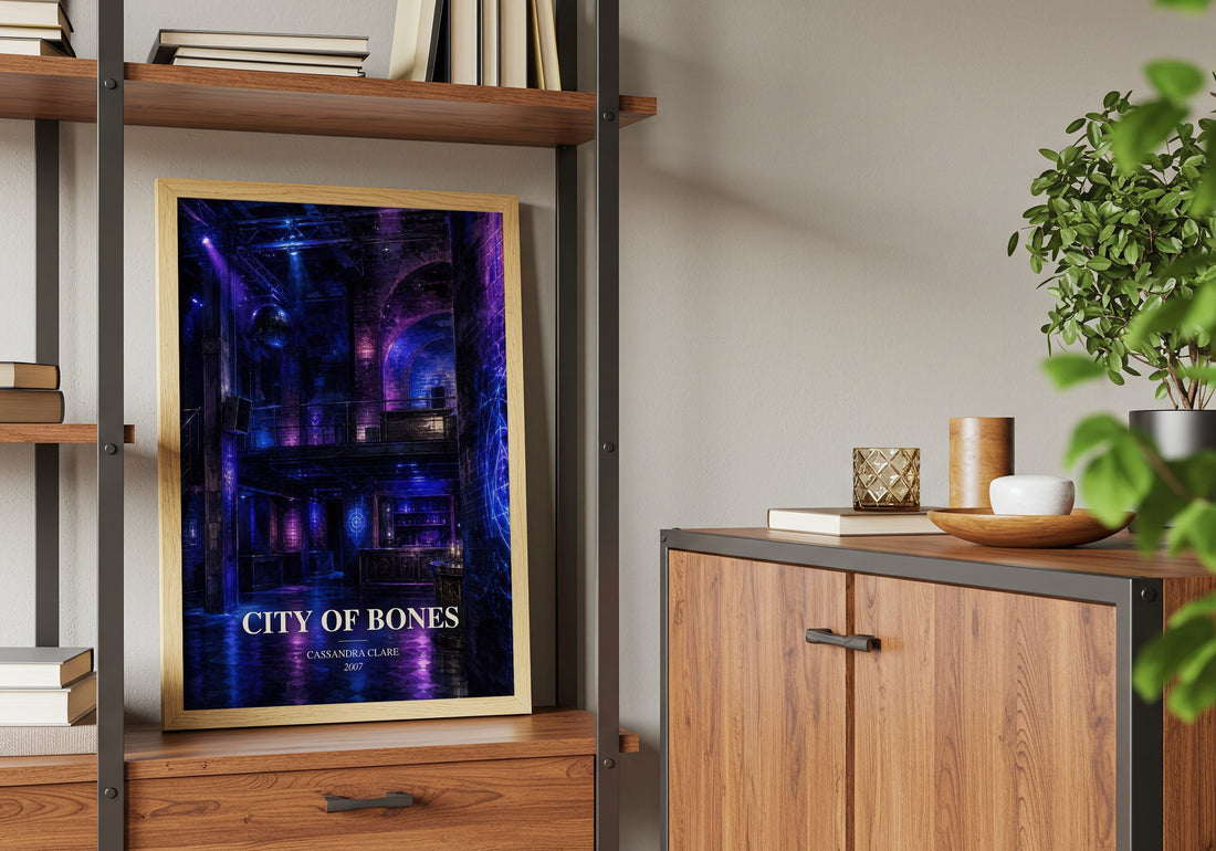 City of Bones book watercolour illustration paper finish options – matte satin gloss