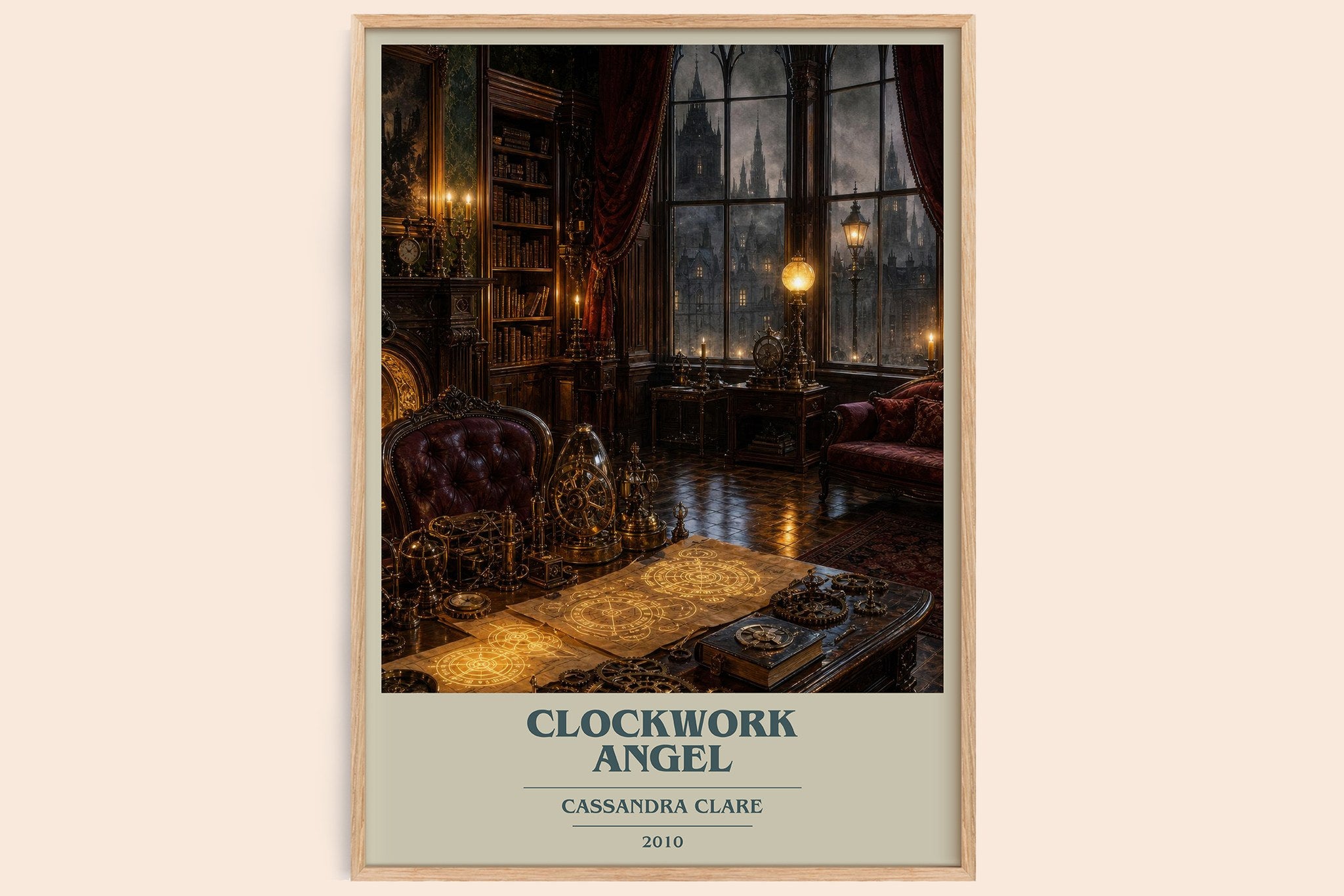 Clockwork Angel Book Cover Poster by Cassandra Clare