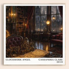 Clockwork Angel literary book poster by Cassandra Clare – framed literary art print