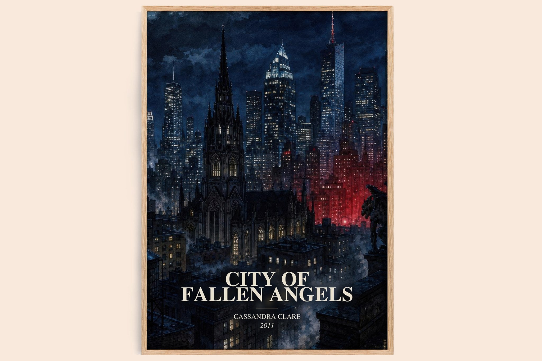 City of Fallen Angels Book Watercolour Illustration by Cassandra Clare