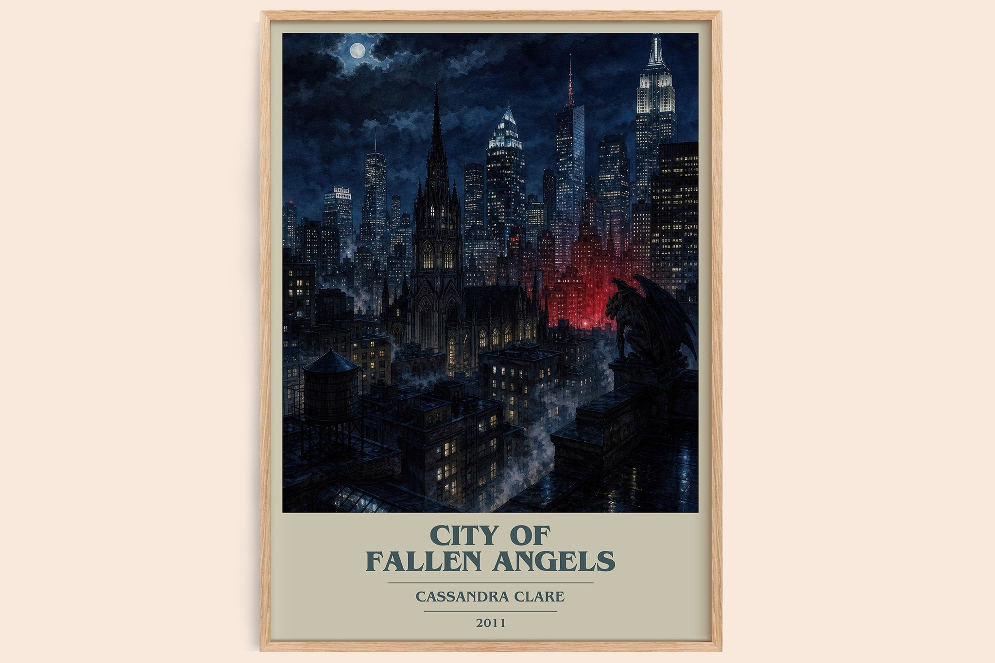 City of Fallen Angels Book Cover Poster by Cassandra Clare