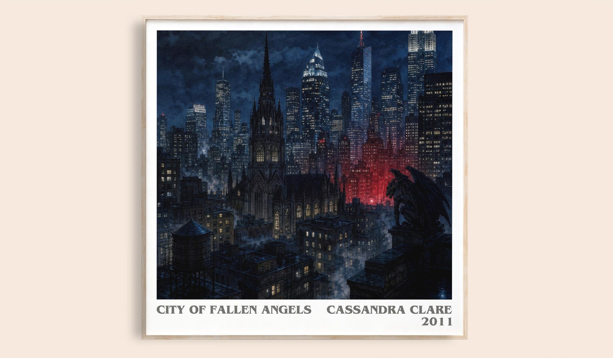 City of Fallen Angels Literary Art Print by Cassandra Clare