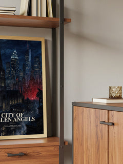 City of Fallen Angels book watercolour illustration paper finish options – matte satin gloss